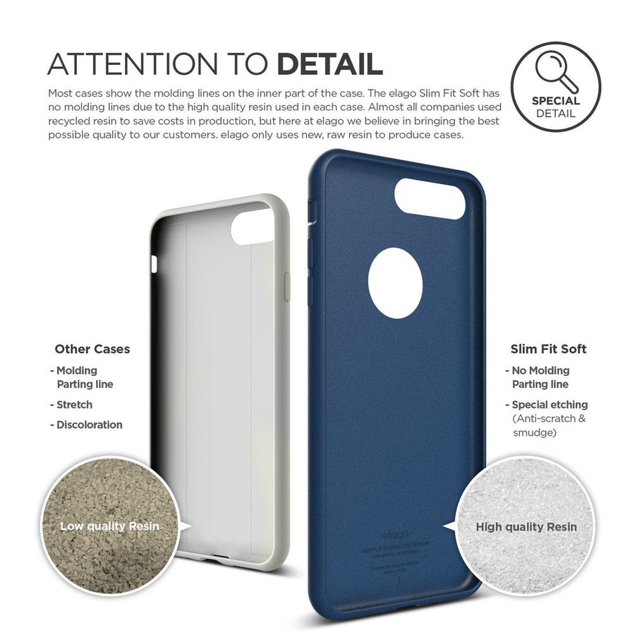 Slim Fit Soft Case for iPhone 7 Plus [3 Colors]