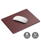 Genuine Leather Mouse Pad with magnetic cable management [3 Colors]