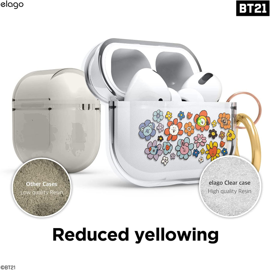 BT21 | elago Flower Clear Case for AirPods Pro [2 Styles]