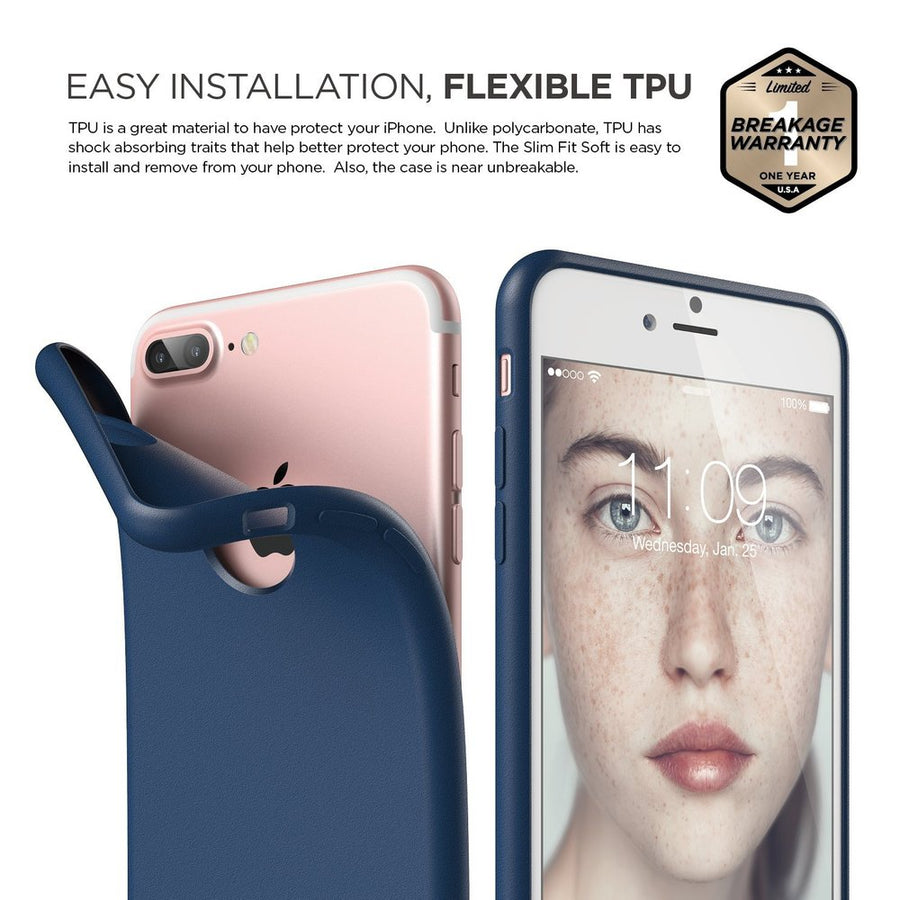 Slim Fit Soft Case for iPhone 7 Plus [3 Colors]