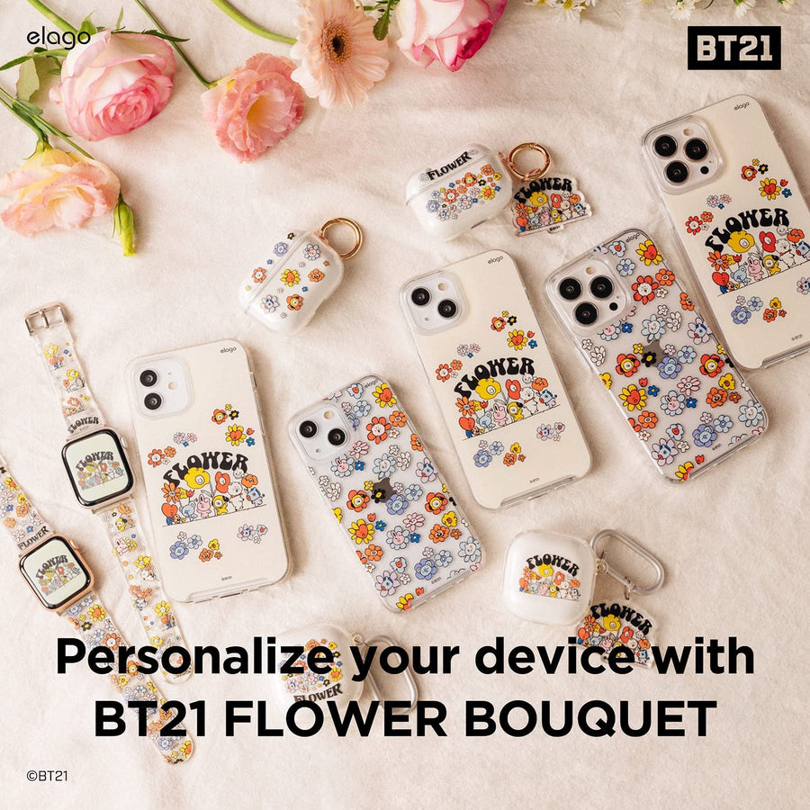 BT21 | elago Flower Clear Case for AirPods 3 [2 Styles]