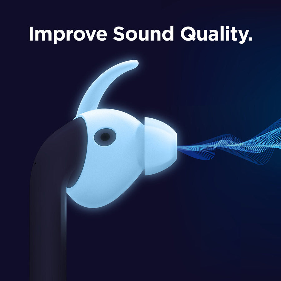 Earbuds Hook Cover with Carrying Pouch for AirPods 1 & 2