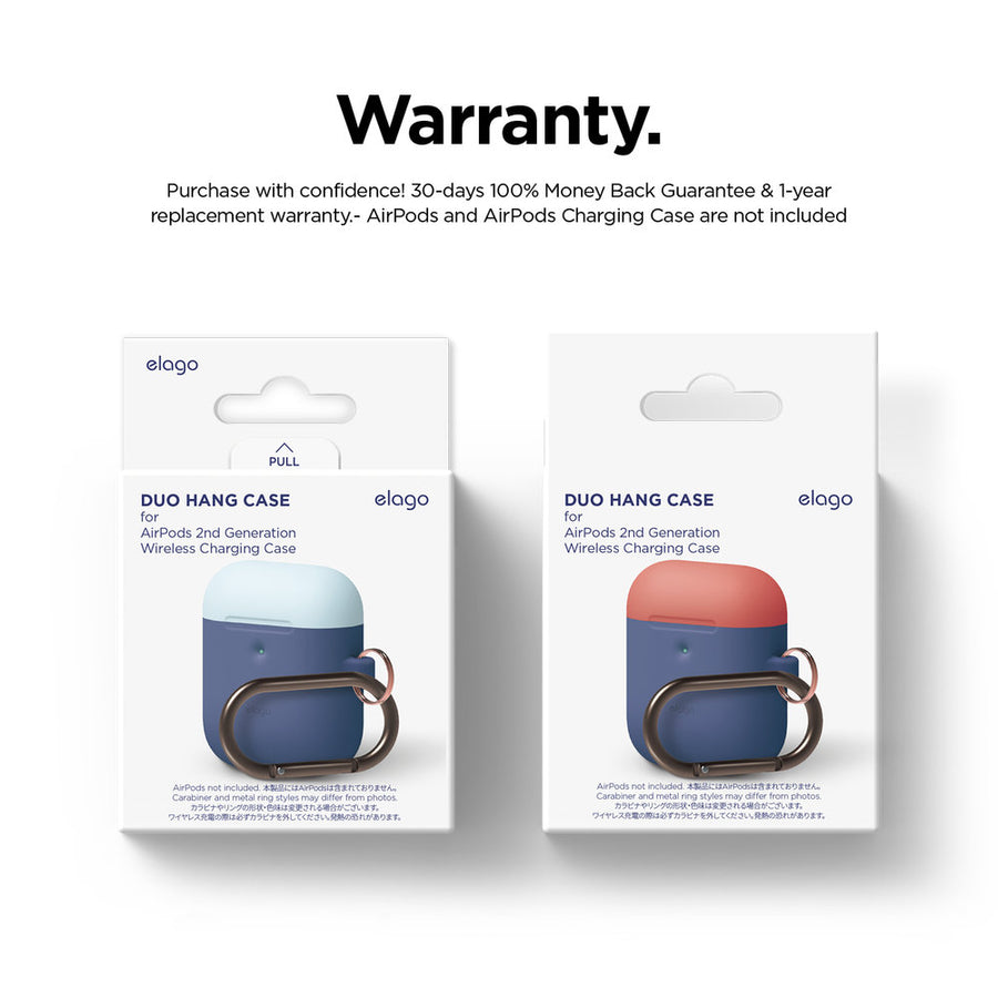 Duo Hang Wireless Charging Case for AirPods 1 & 2 [6 Styles]