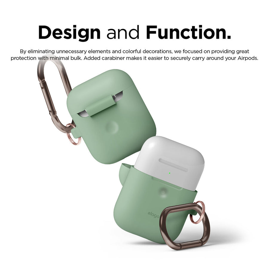 Silicone Hang Wireless Charging Case for AirPods 1 & 2 [12 Colors]