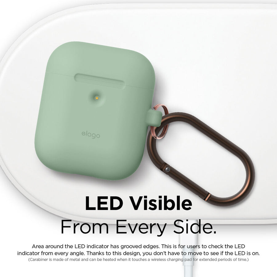 Silicone Hang Wireless Charging Case for AirPods 1 & 2 [12 Colors]