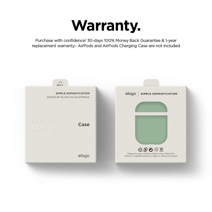 Silicone Hang Wireless Charging Case for AirPods 1 & 2 [12 Colors]