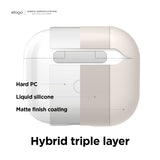 Liquid Hybrid Case with Keychain for AirPods 3 [5 Colors]