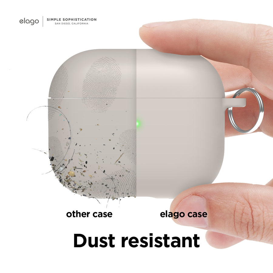 Liquid Hybrid Case with Keychain for AirPods 3 [5 Colors]