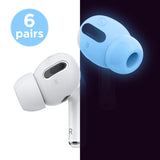 Earbuds Cover Plus with Integrated Tips [6 Pairs] [4 Colors]