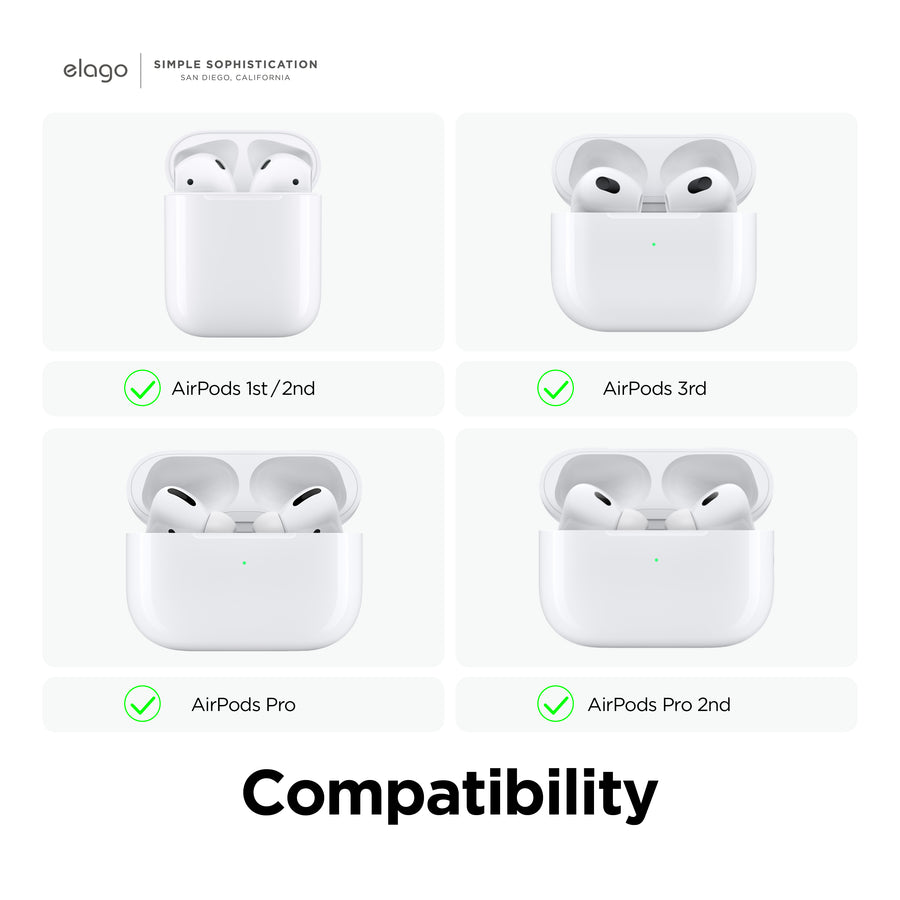 elago AirPods Ear Hooks for AirPods Pro, 3, 1&2 [8 Colors]