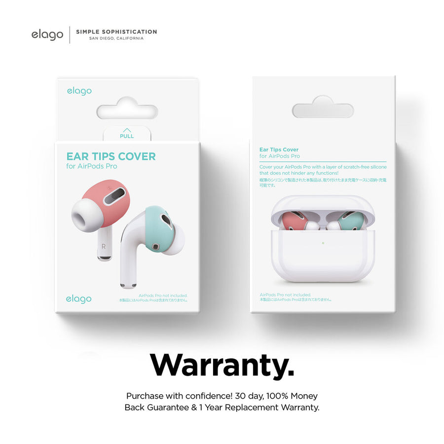 elago [Ajuste en la funda] Funda para AirPods Pro 2 con almohadillas para  las orejas diseñada para Apple AirPods Pro 2 (2 pares de 2 colores)