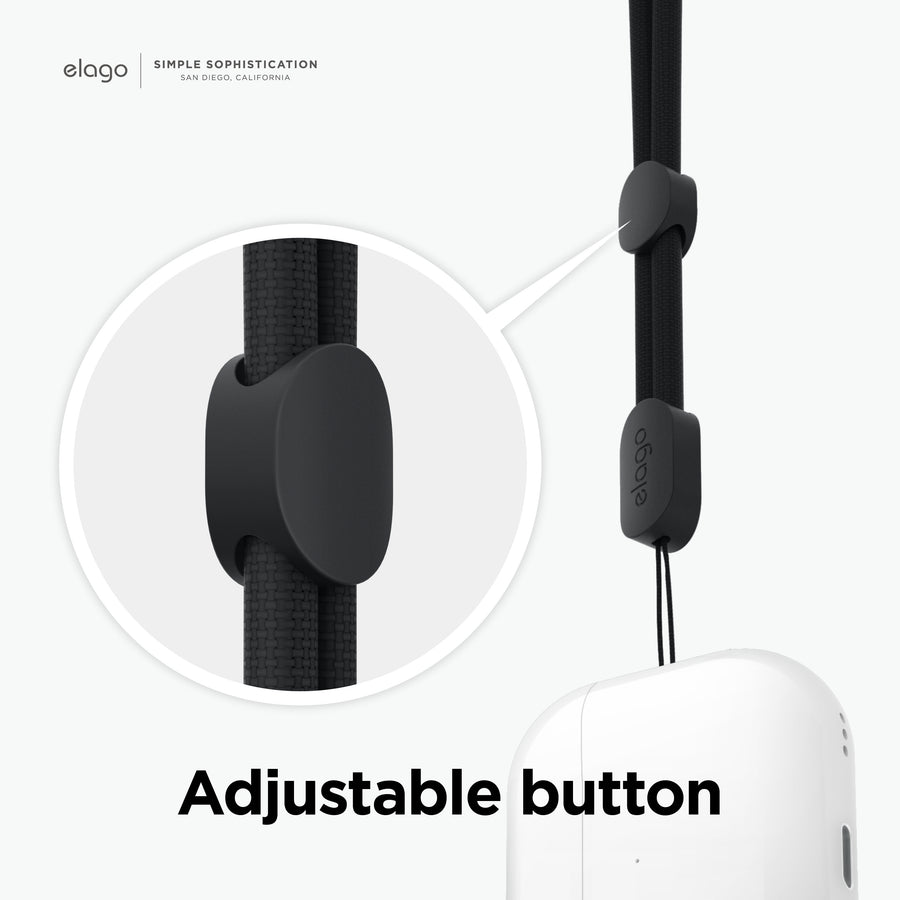 Clear Case with Nylon Lanyard for AirPods Pro 2