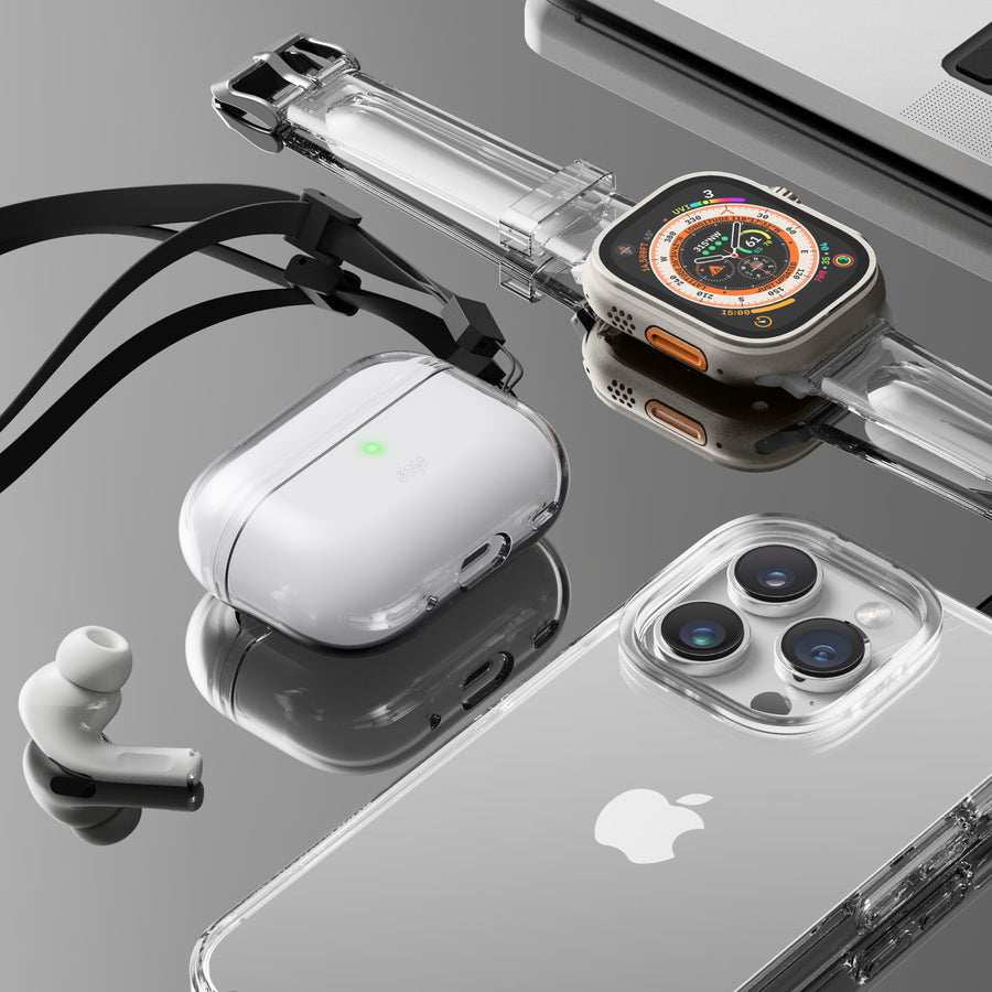 Clear Case with Fabric Lanyard for AirPods Pro 2