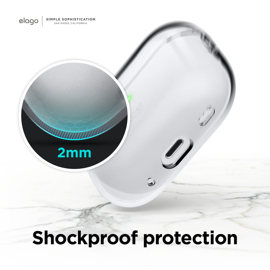 Clear Case with Nylon Lanyard for AirPods Pro 2
