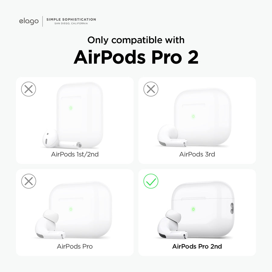 Clear Case with Fabric Lanyard for AirPods Pro 2