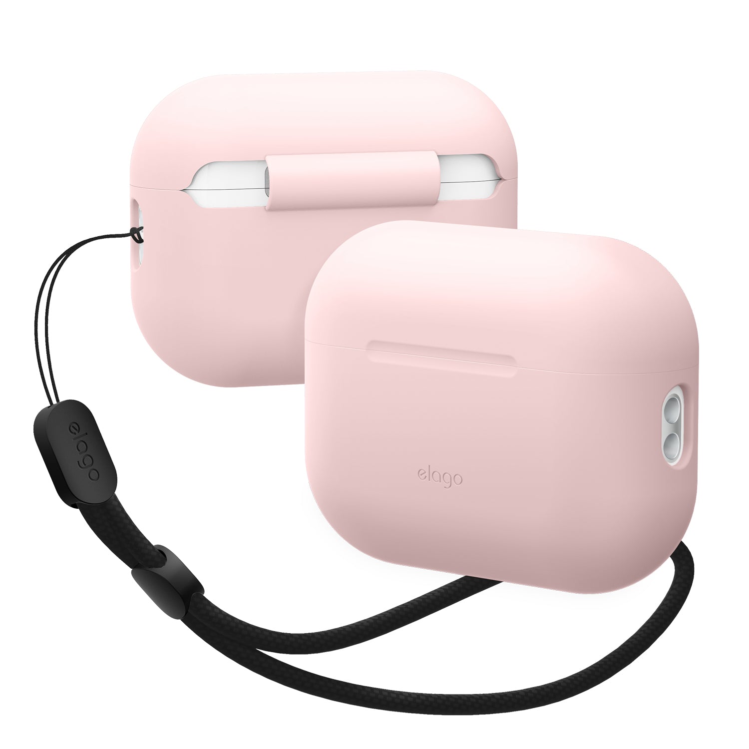 Silicone Basic Case with Nylon Lanyard  for AirPods Pro 2 [9 Colors]