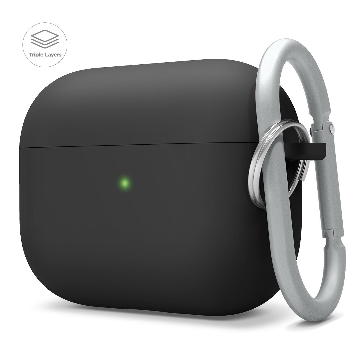 Elago Custodia Gelato In Silicone Per AirPods Pro – Morbida, Con Moschettone E Design 3D A Cono (Menta)