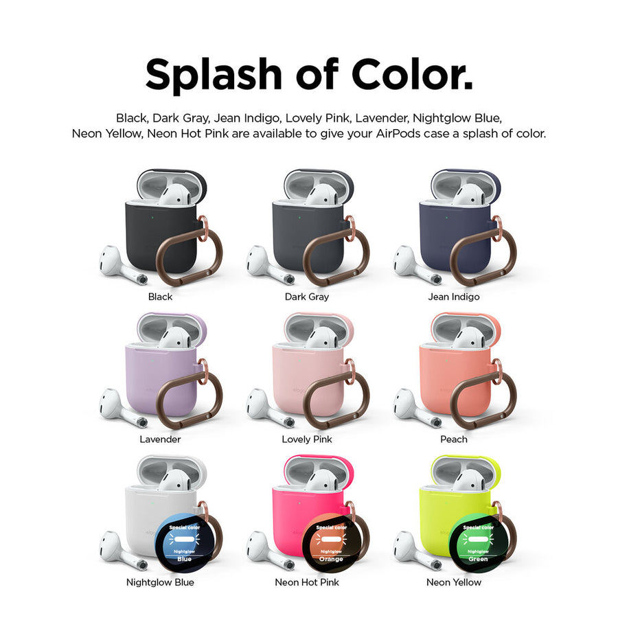 Skinny Hang Case for AirPods 1 & 2 [9 Colors]
