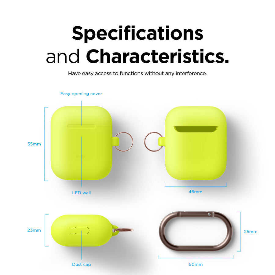 Skinny Hang Case for AirPods 1 & 2 [9 Colors]