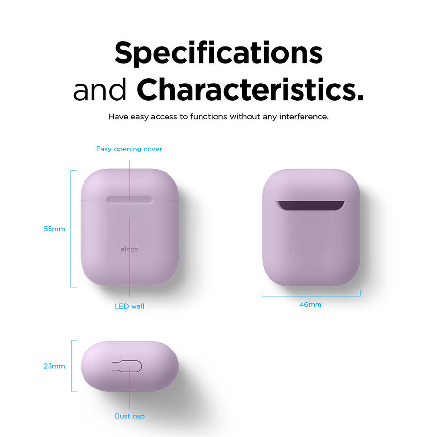 Skinny Case for AirPods 1 & 2 [9 Colors]