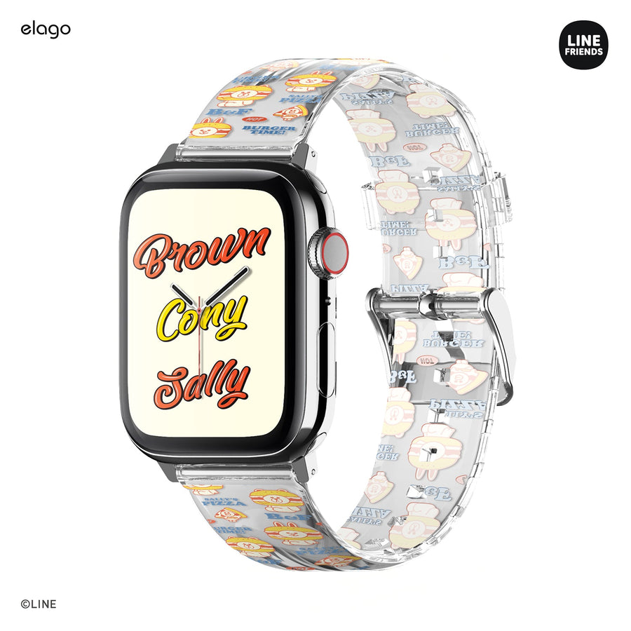 LINE FRIENDS | elago Burger Time Strap for Apple Watch [4 Styles] [2 Sizes]