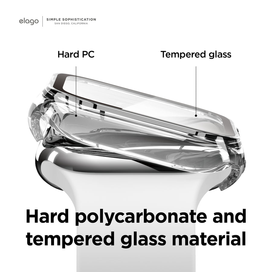 Clear Shield Case for Apple Watch 8/7/9