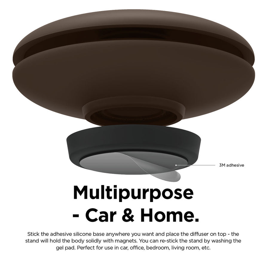 Ellipse Silicone Diffuser - Dark Brown [4 Scents]