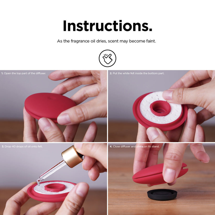 Ellipse Silicone Diffuser - Dark Brown [4 Scents]