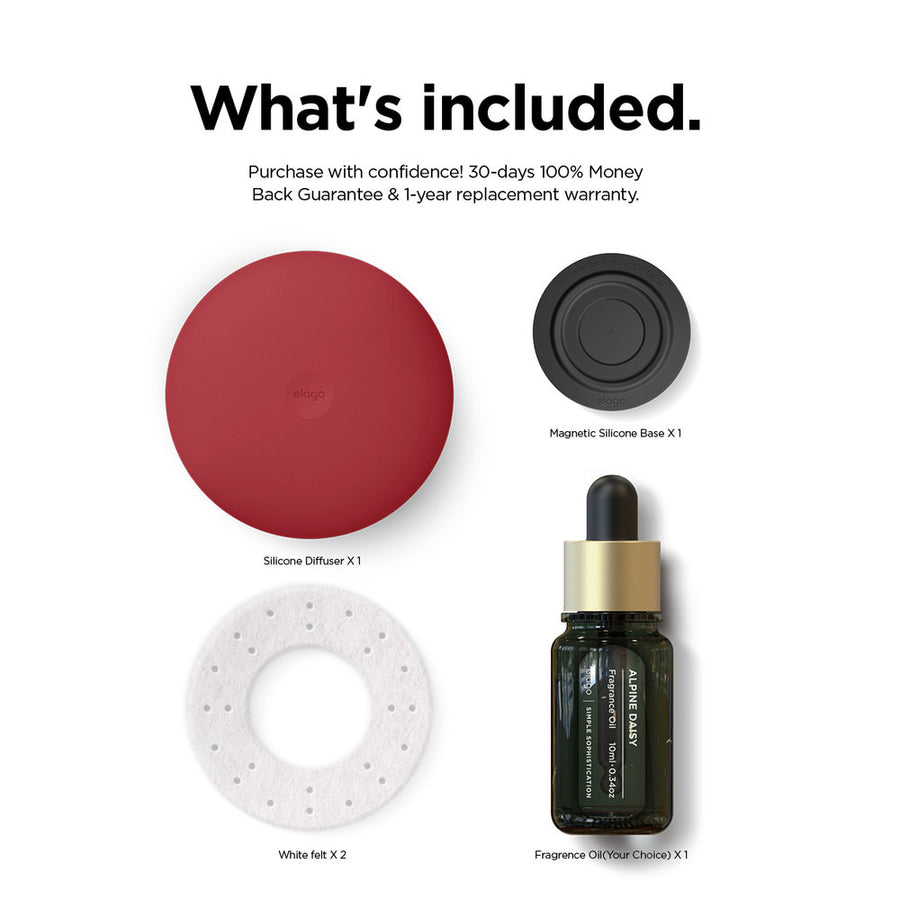 Ellipse Silicone Diffuser - Red [4 Scents]