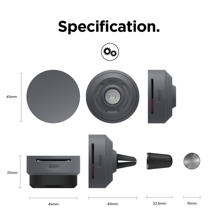 Silicone Diffuser - Dark Grey [4 Scents]