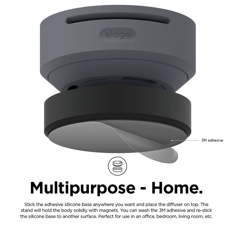 Silicone Diffuser - Dark Grey [4 Scents]