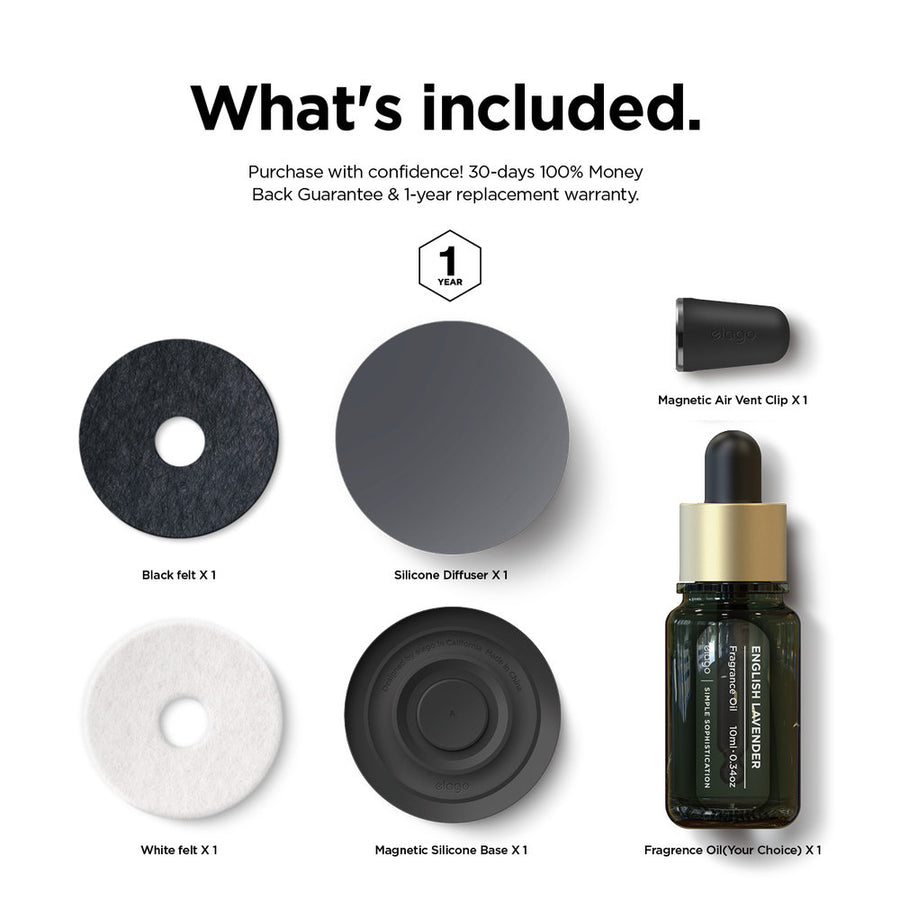Silicone Diffuser - Dark Grey [4 Scents]