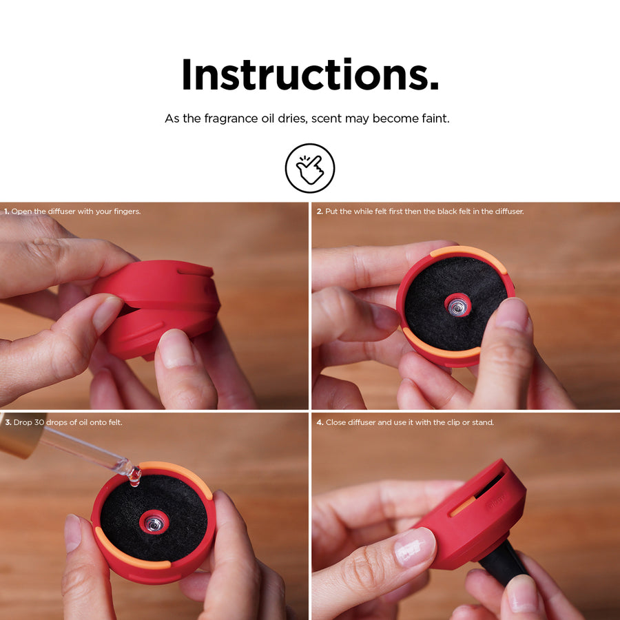 Silicone Diffuser [4 Scents][3 Colors]