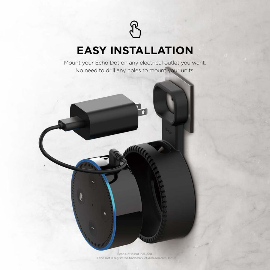 Outlet Wall Mount for Echo Dot 2nd Gen [2 Colors]
