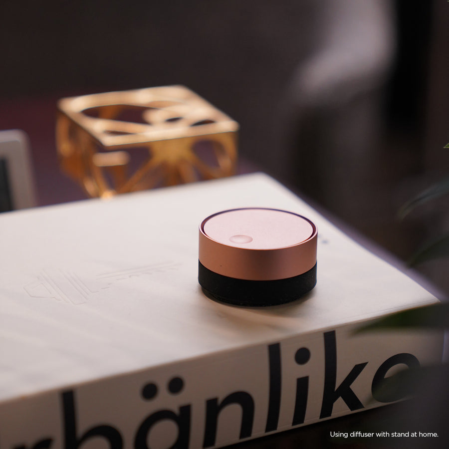 Aluminum Diffuser - Top: Black/Bottom: Black [4 Scents]