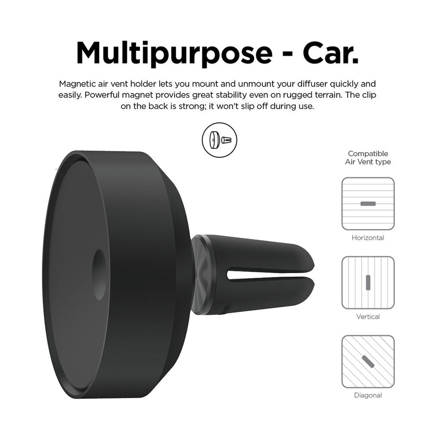 Aluminum Diffuser - Top: Black/Bottom: Black [4 Scents]
