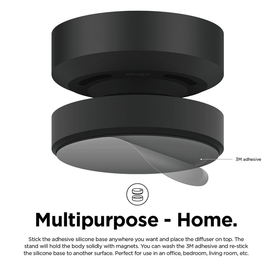 Aluminum Diffuser - Top: Black/Bottom: Black [4 Scents]