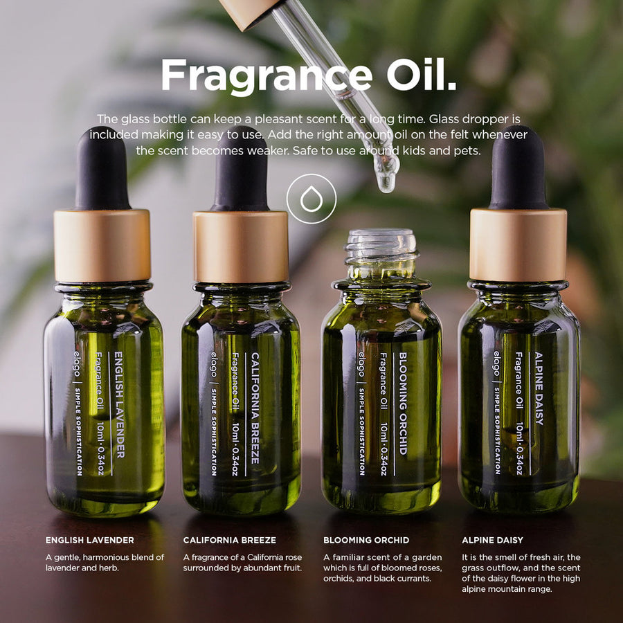 Aluminum Diffuser - Top: Black/Bottom: Black [4 Scents]