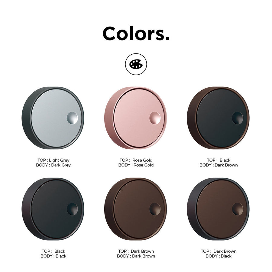 Aluminum Diffuser - Top: Black/Bottom: Black [4 Scents]