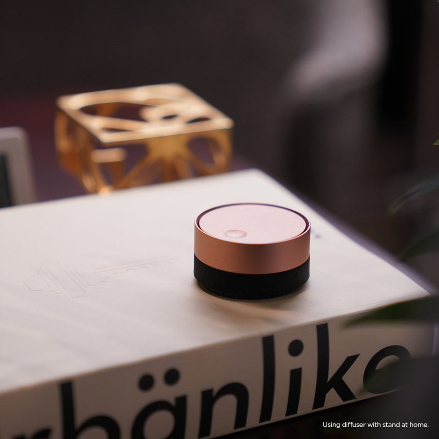 Aluminum Diffuser - Top: Black/Bottom: Dark Brown [4 Scents]