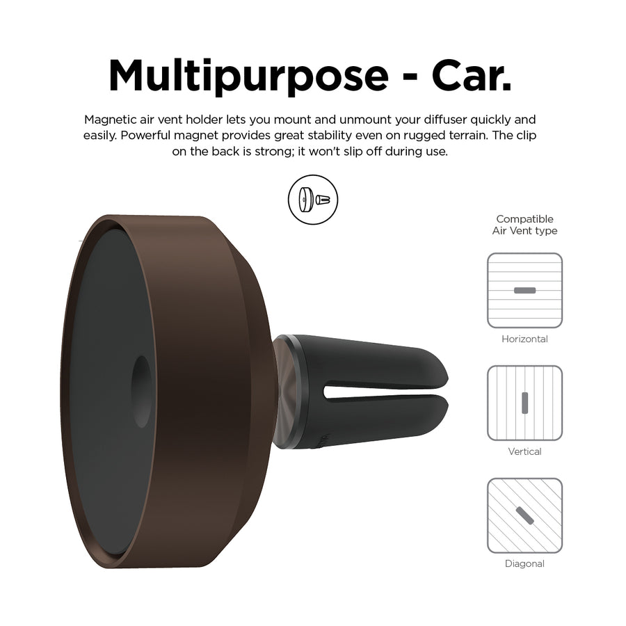 Aluminum Diffuser - Top: Black/Bottom: Dark Brown [4 Scents]