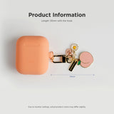 Peach Keyring