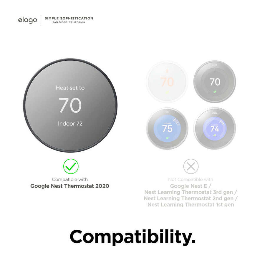 Wall Plate Plus for Nest Thermostat 2020 [4 Colors]