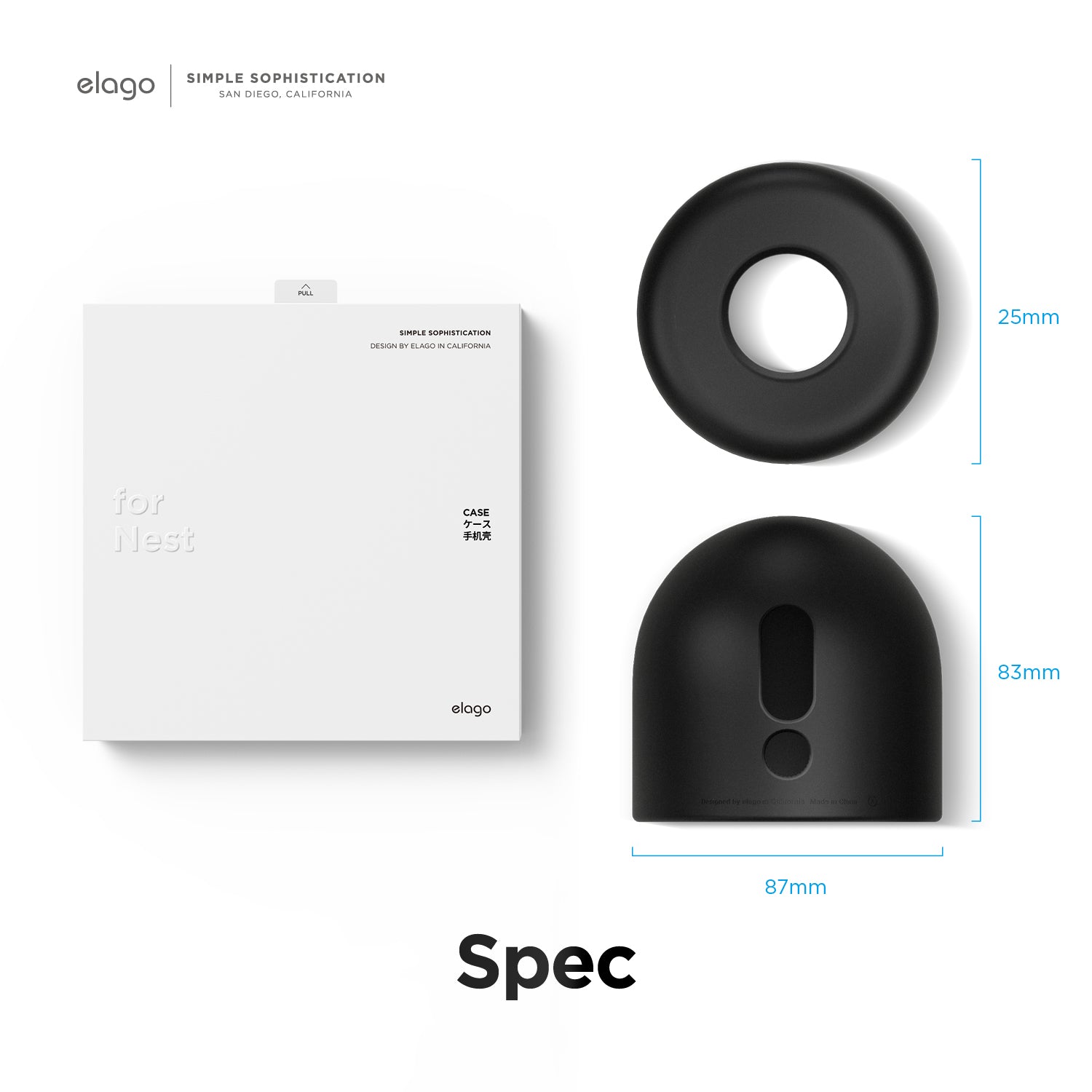 Beschermend siliconen hoesje voor de Google Nest Cam Beschermend siliconen hoesje voor de Google Nest Cam