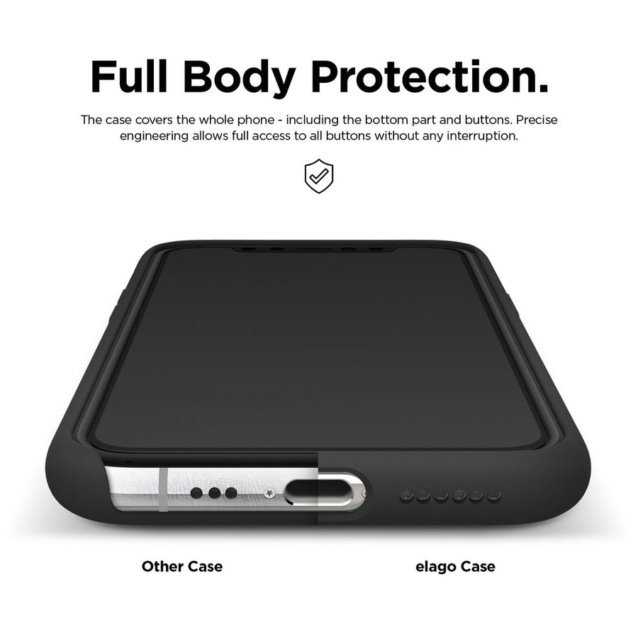 Apple iPhone 11 Pro Black Silicone Case - Slim Fit, Wireless Charging  Compatible, Water Resistant