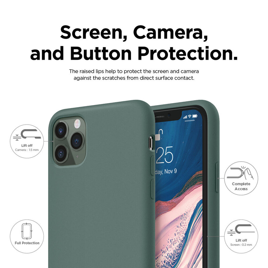 Silicone Case for iPhone 11 PRO Max - Midnight Green :: ELAGO