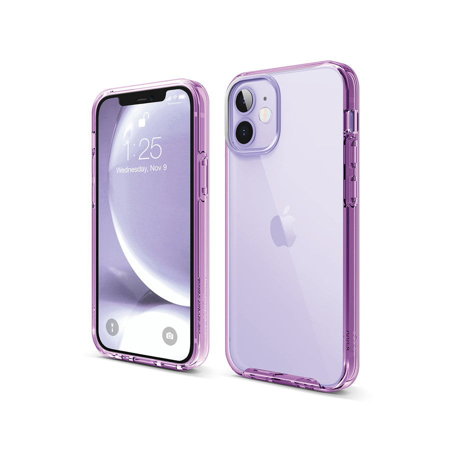 elago Hybrid Clear Case for iPhone 12 Mini Purple