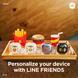 LINE FRIENDS | elago Burger Time Case for Galaxy Buds 2 / Pro / Pro 2 / Live / FE [4 Styles]