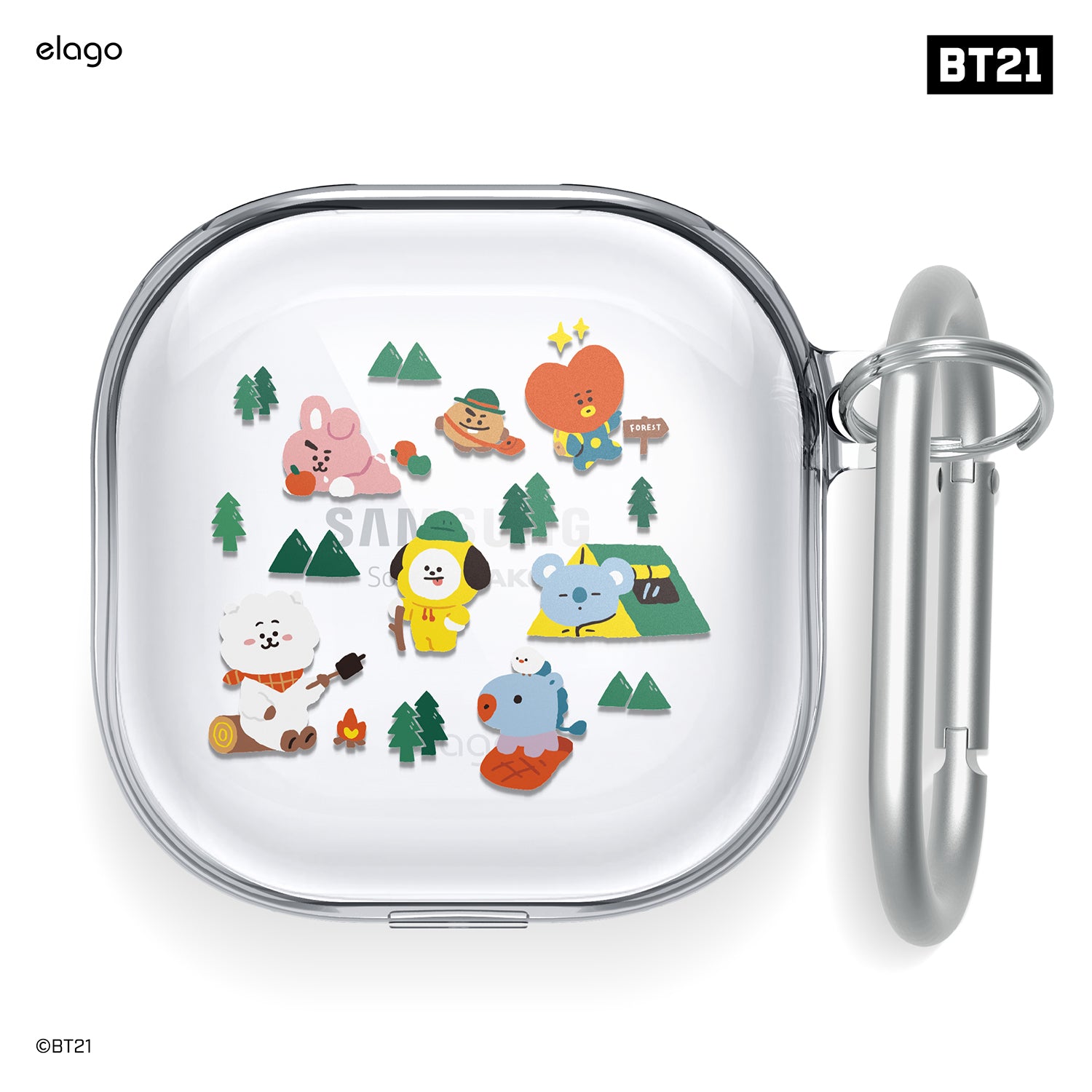 BT21 | elago Green Planet Case for Galaxy Buds 2 / Pro / Pro 2 / Live / FE