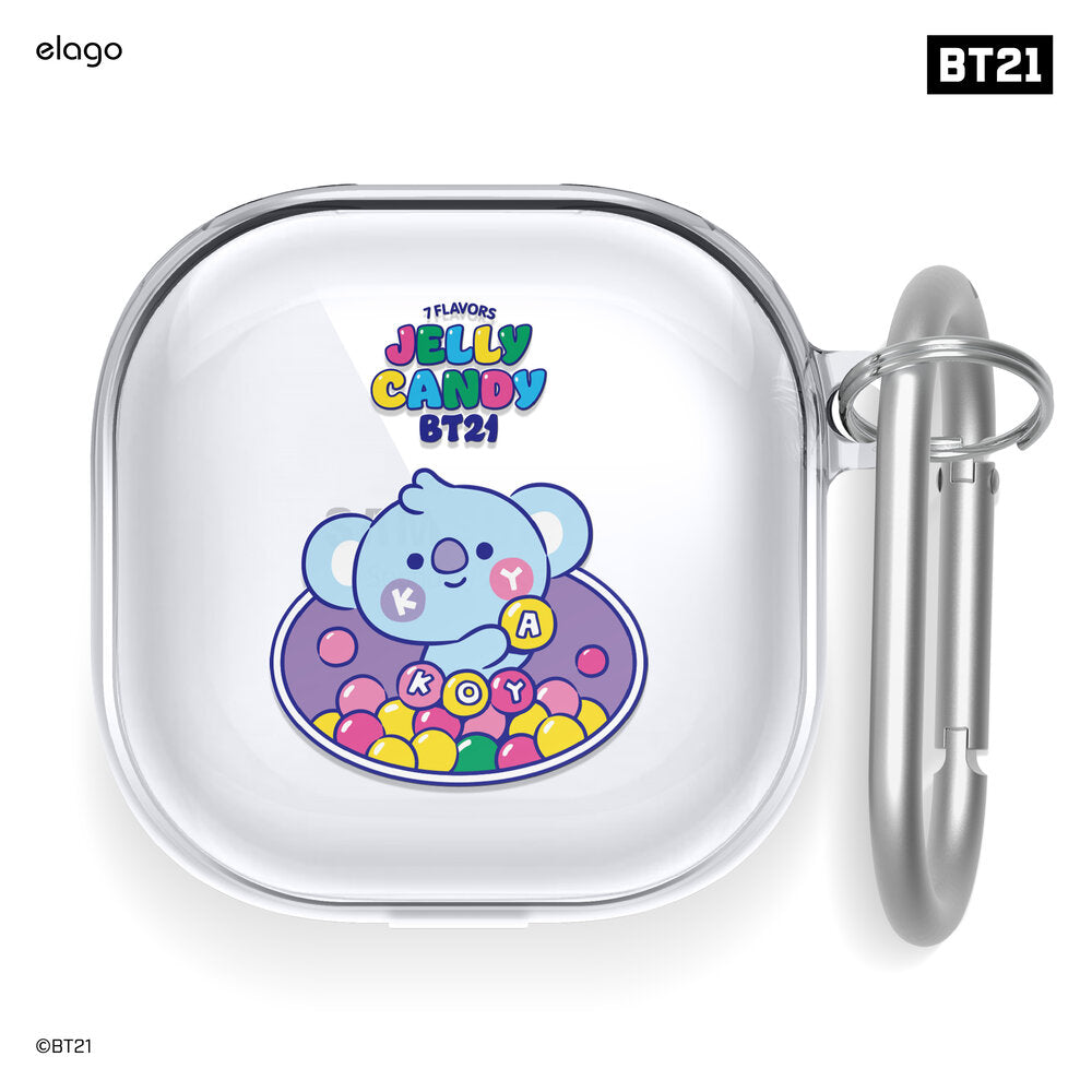 BT21 | elago Jelly Candy Case for Galaxy Buds 2 / Pro / Pro 2 / Live / FE [8 Styles]